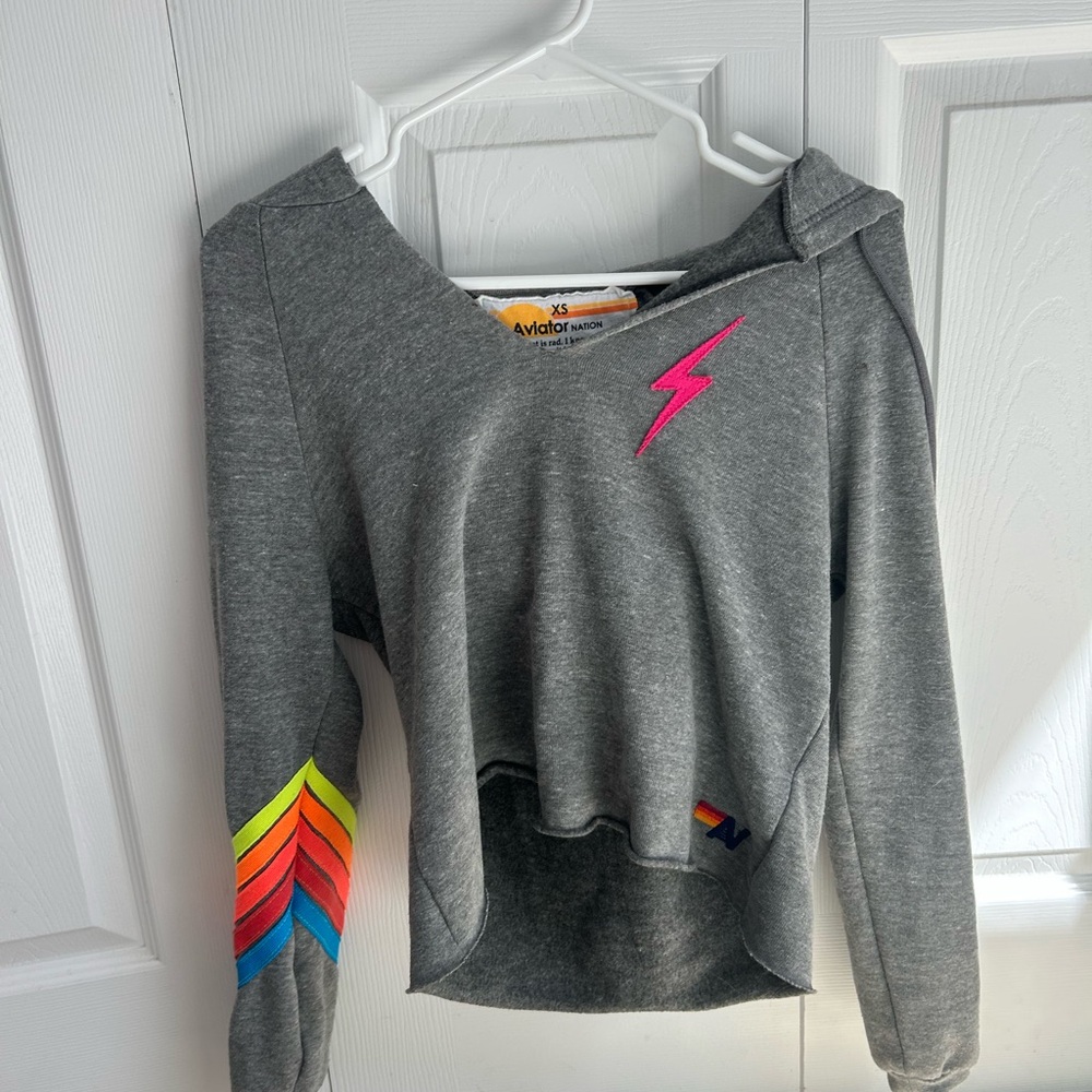 Aviator Nation cropped sweatshirt